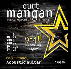 Curt Mangan 80/20 Bronze acoustic guitar 12 string 9-46