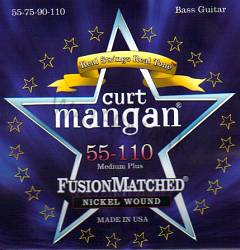 Curt Mangan nickel wound medium bass strings 55-110