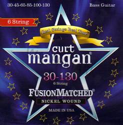 Curt Mangan Nickel Wound 6 String Bass strings 30-130