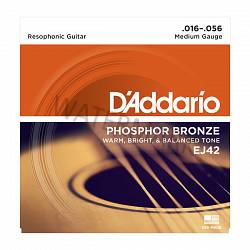 D'Addario acoustic phosphor bronze resophonic guitar strings