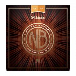 D'Addario acoustic nickel bronze guitar strings 12-56 NB1256