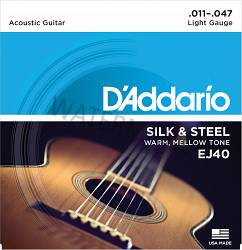 D'Addario acoustic Folk guitar strings 11-47 EJ40