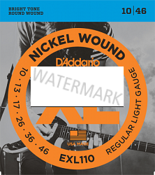 D'Addario nickel wound guitar strings 10-46 EXL110