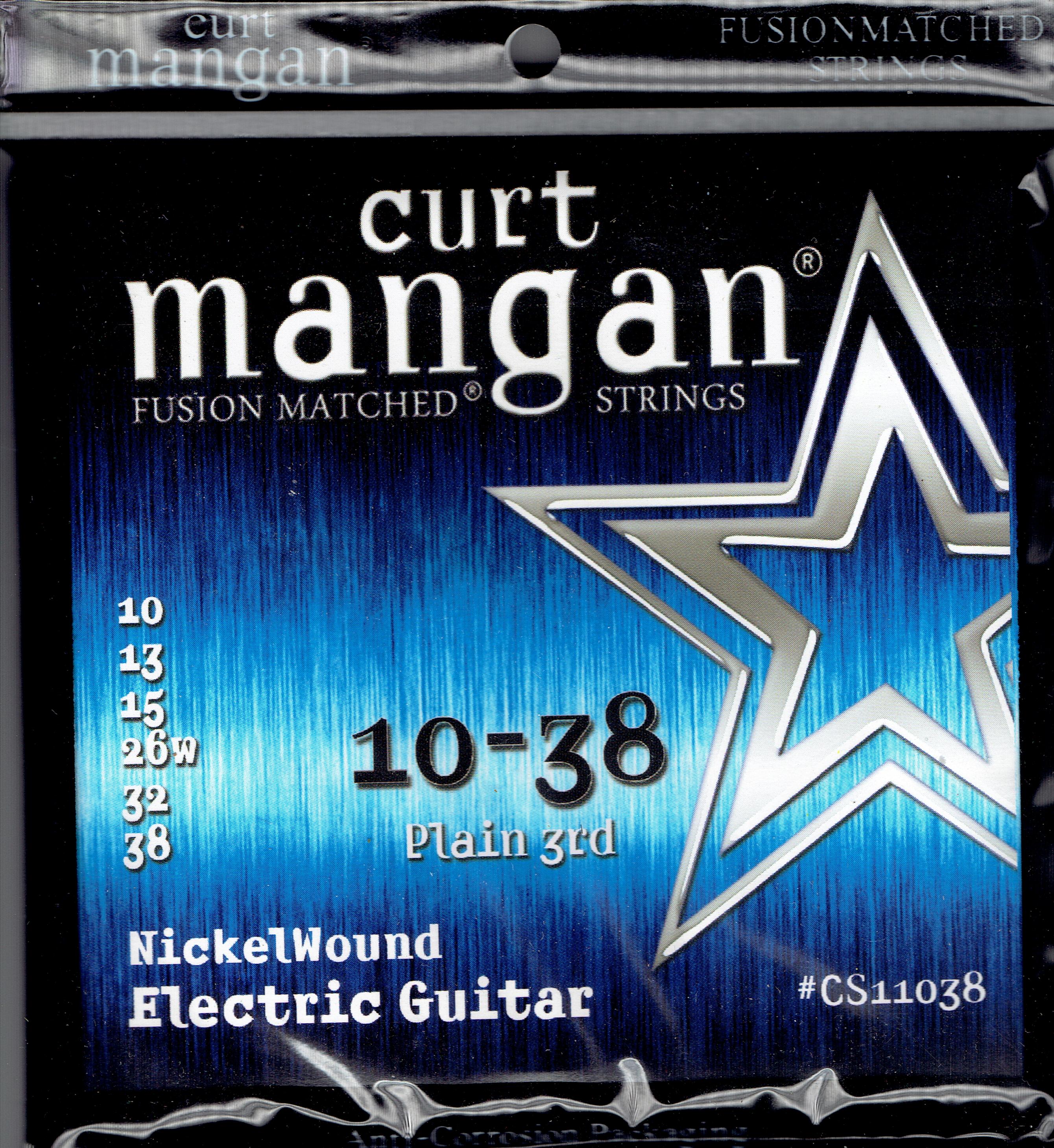 Curt Mangan 10-38 Nickel wound guitar strings