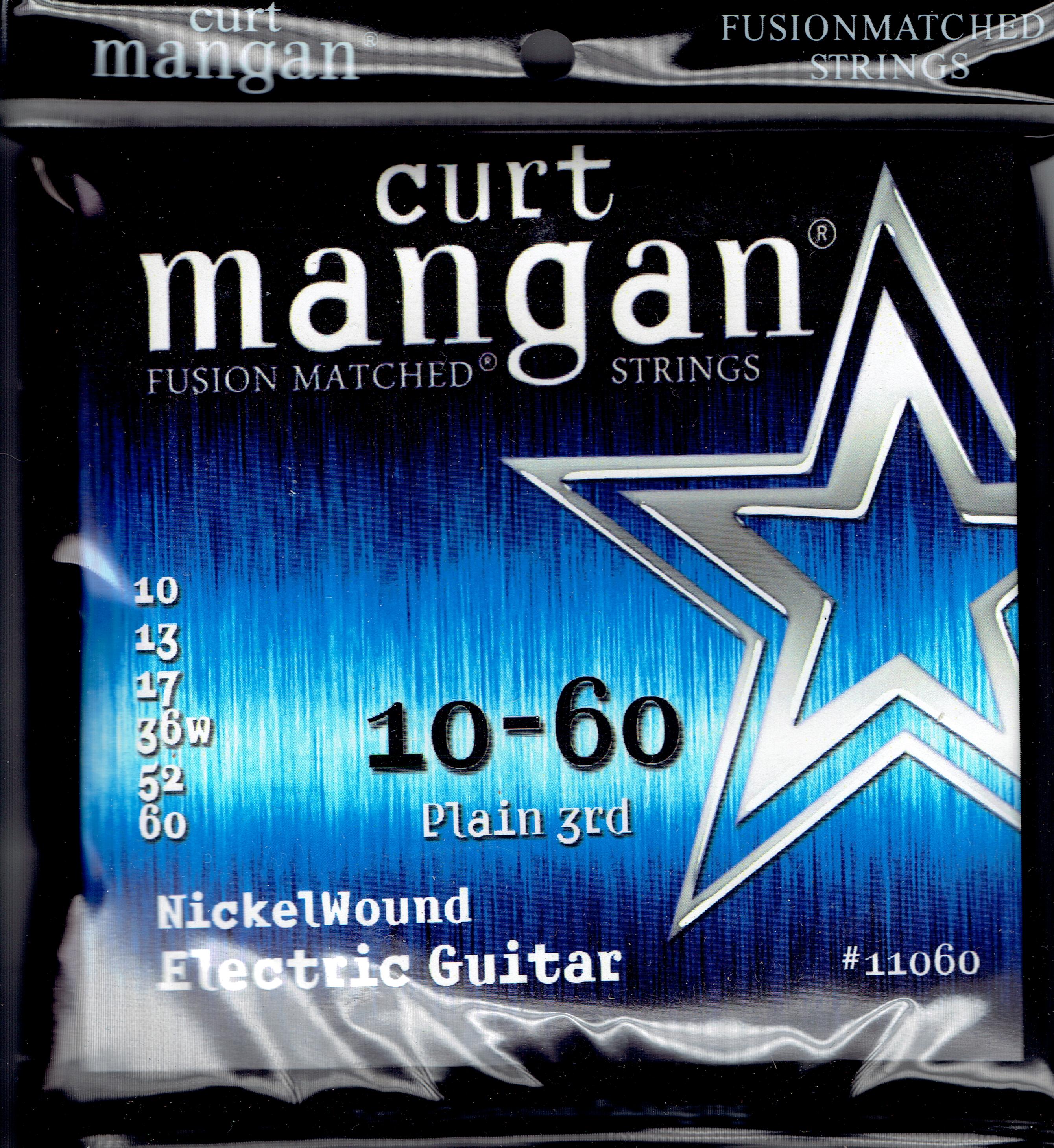 Curt Mangan 10-60 Nickel wound guitar strings