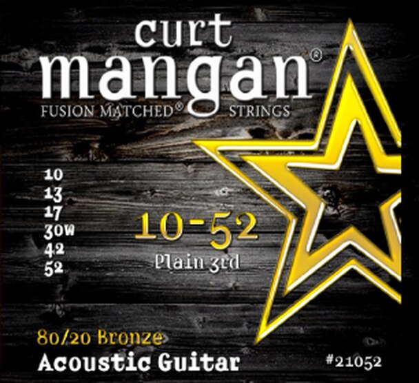 Curt Mangan acoustic guitar strings 80/20 Bronze 10-52