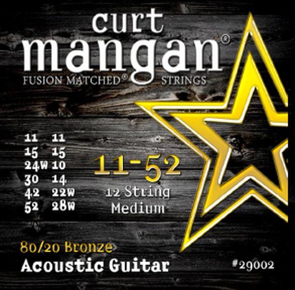 Curt Mangan guitar strings 80/20 Bronze 12-String 11-52