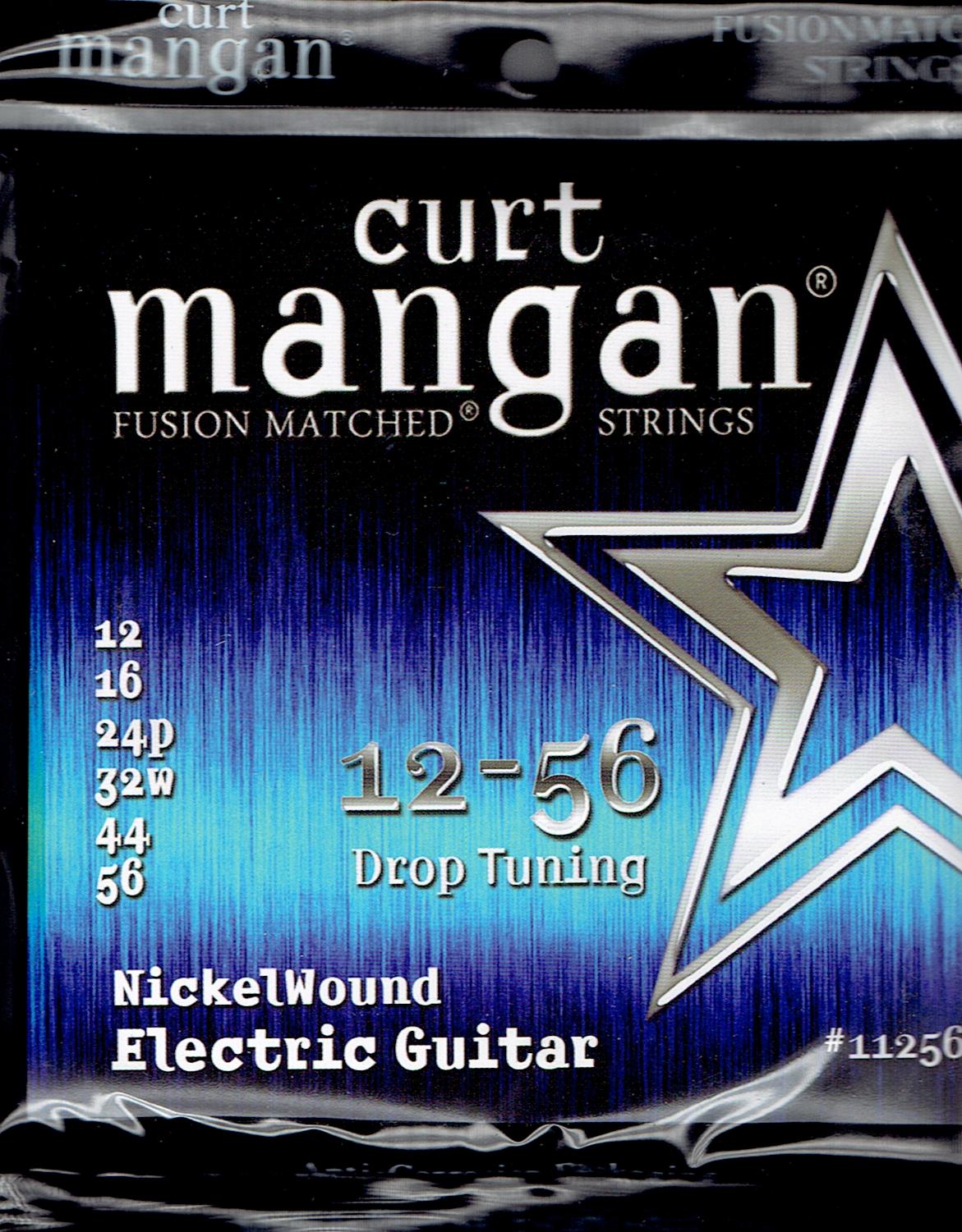 Curt Mangan electric strings nickel wound drop tuning 12-56