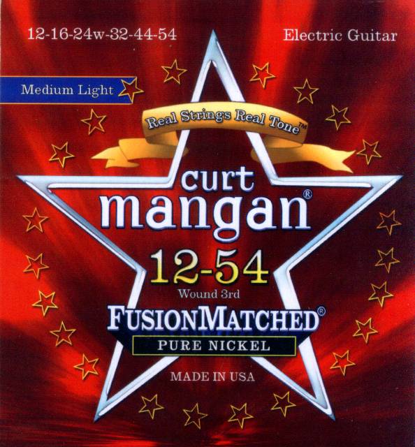 Curt Mangan pure nickel guitar strings 12-54
