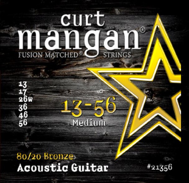 Curt Mangan acoustic guitar strings 80/20 Bronze medium 13-56