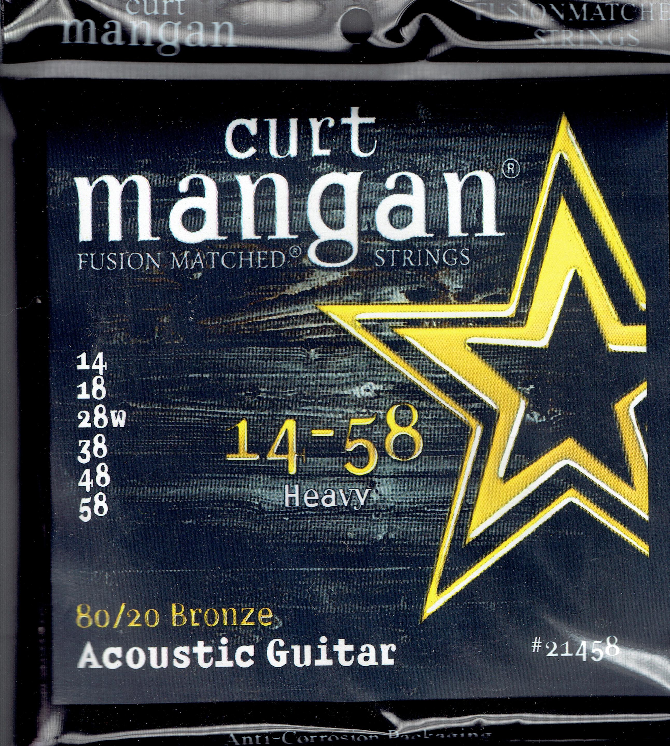 Curt Mangan 80/20 Bronze Acoustic 14-58 Guitar Strings