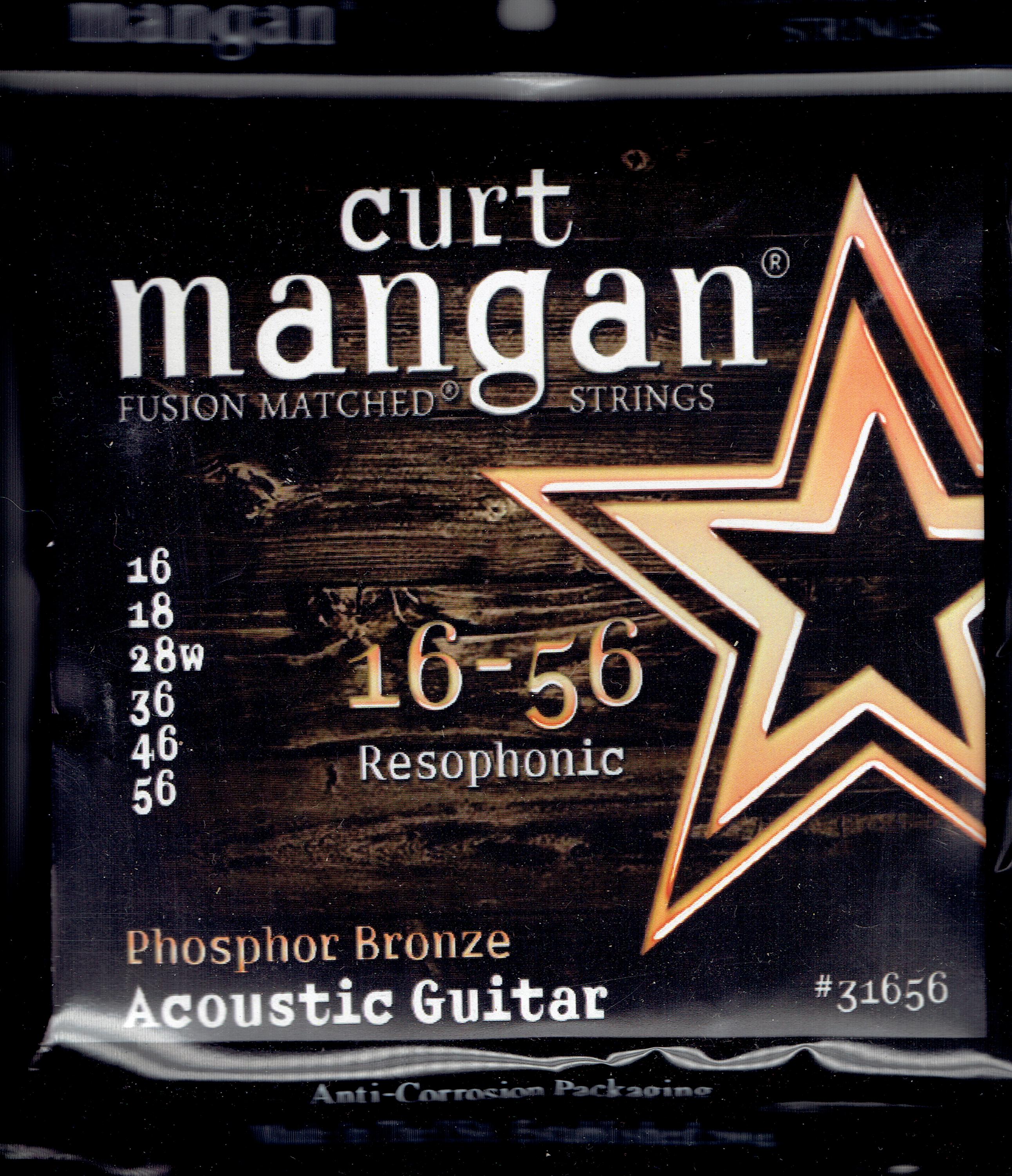 Curt Mangan resophonic 16-56 phosphor bronze strings