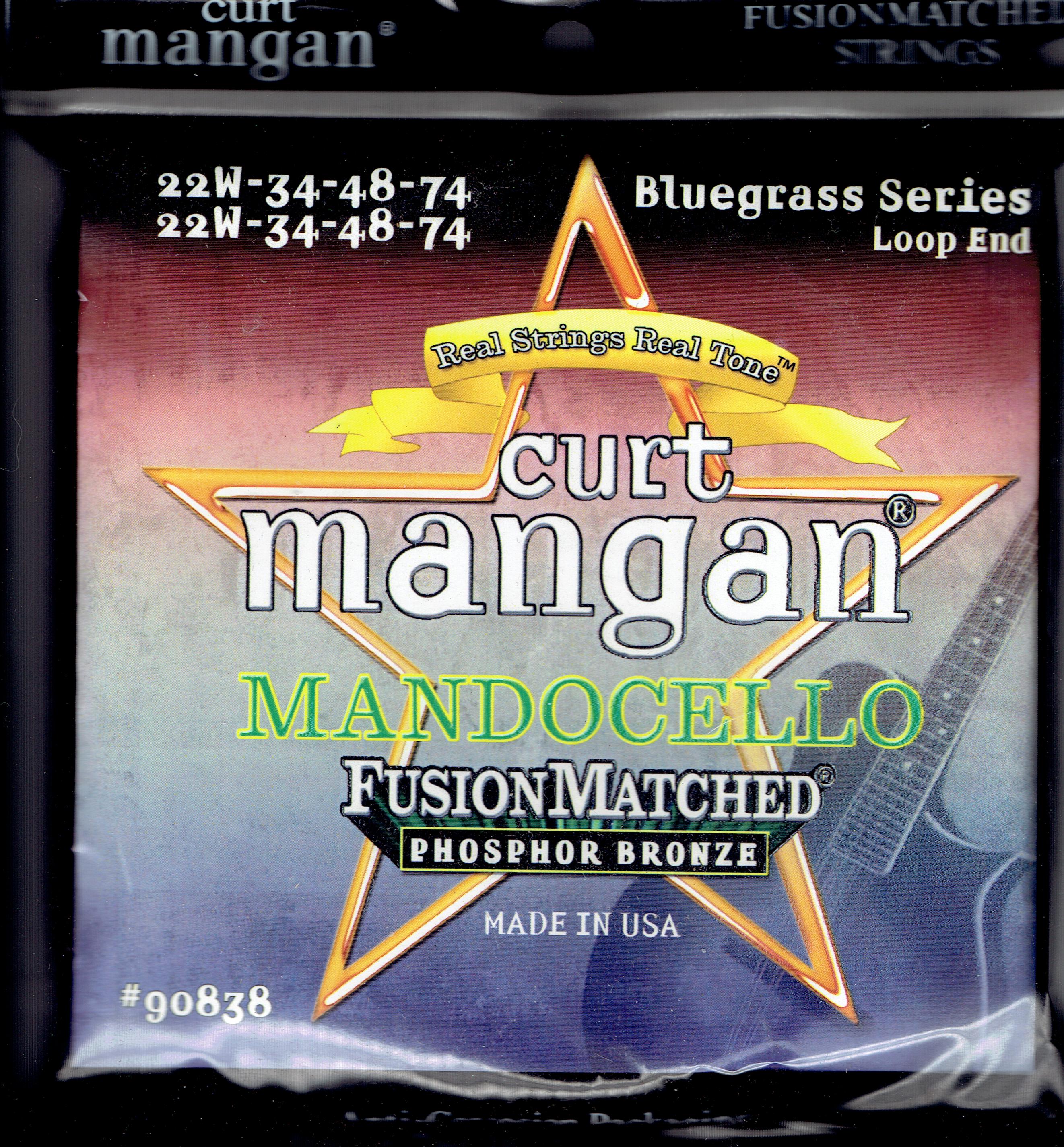 Curt Mangan 22-74 mandocello strings bluegrass loop end