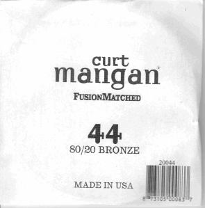 44 Curt Mangan single 80/20 bronze string ball end