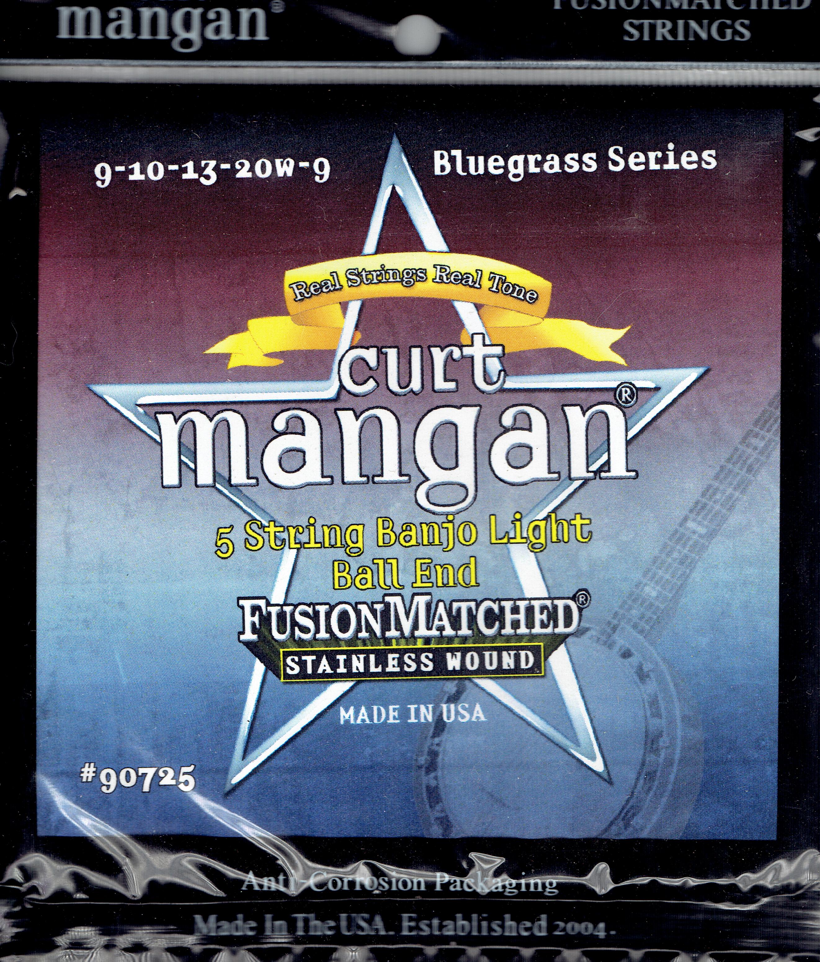 Curt Mangan 9-20 Banjo Strings Light 5-String bluegrass Ball End