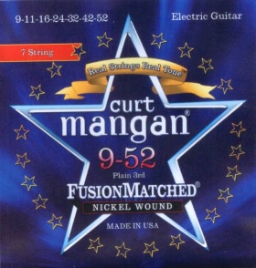 Curt Mangan electric strings 7 string nickel wound 9-52