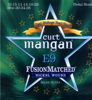 E9 Curt Mangan pedal steel nickel wound guitar strings