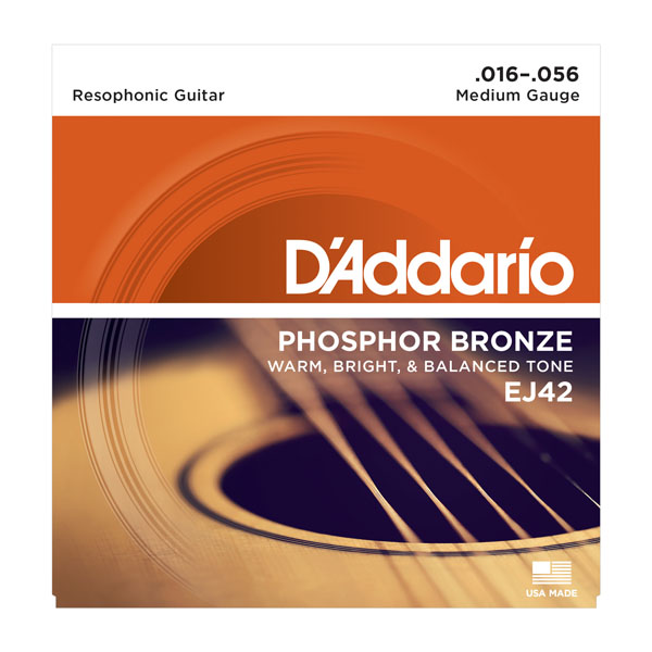D\'Addario acoustic phosphor bronze resophonic guitar strings