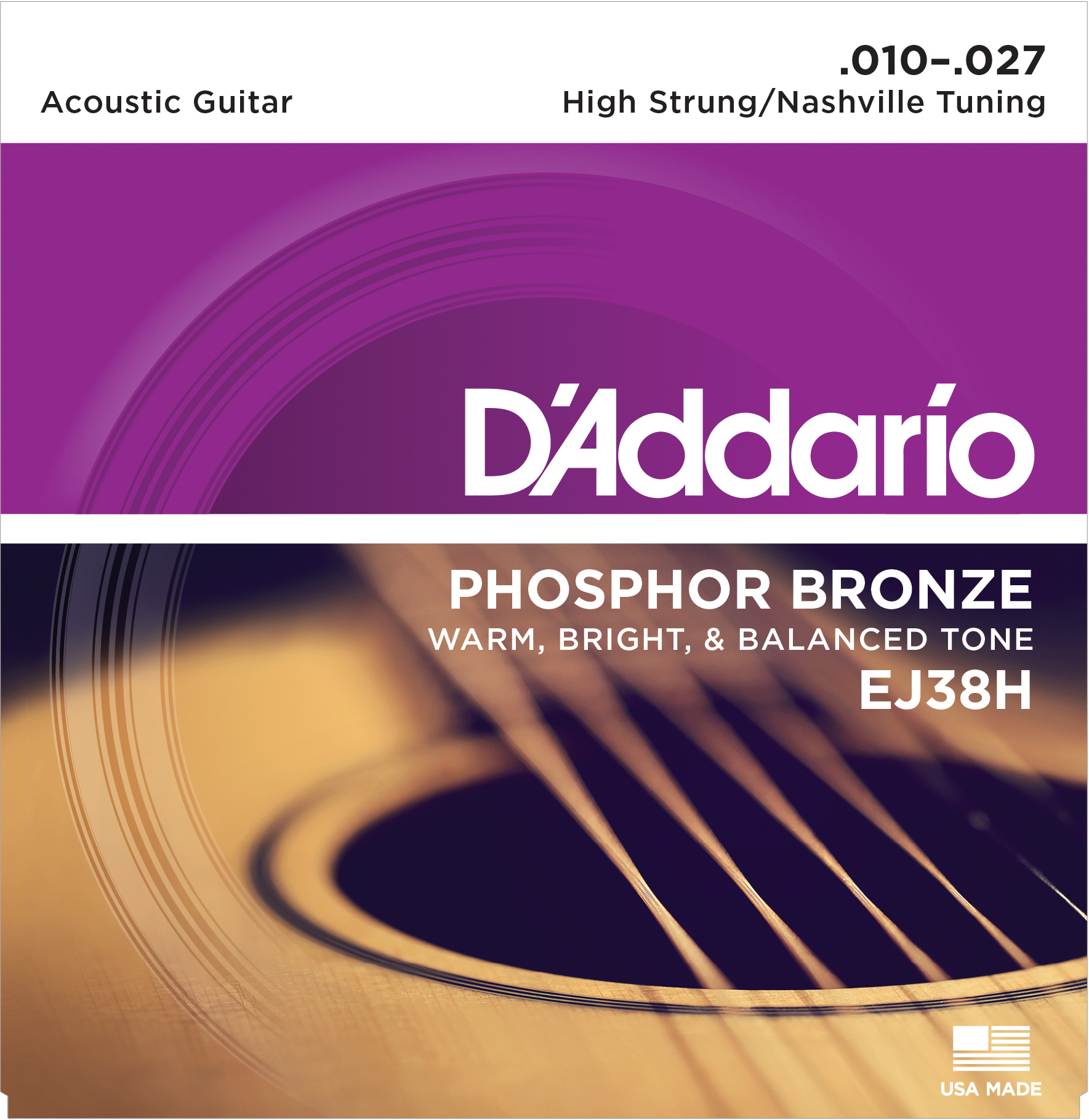 D\'Addario Phosphor Bronze Guitar Strings 10-27