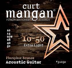 Curt Mangan acoustic guitar strings phosphor bronze 10-50