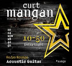 Curt Mangan acoustic guitar strings 80/20 Bronze 10-50