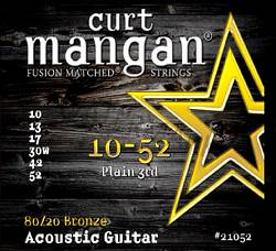 Curt Mangan acoustic guitar strings 80/20 Bronze 10-52