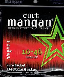 Curt Mangan electric guitar strings pure nickel 10-46