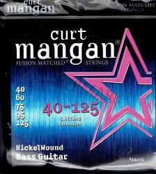 Curt Mangan nickel wound extra light 5 string 40-125 bass set