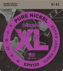 D'Addario pure nickel guitar strings 9-41 EPN120