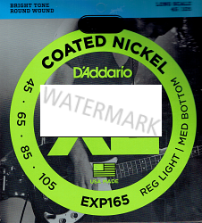 D'Addario coated bass guitar strings 45-105 EXP165
