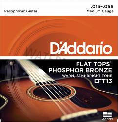D'Addario Resophonic acoustic guitar strings 16-56